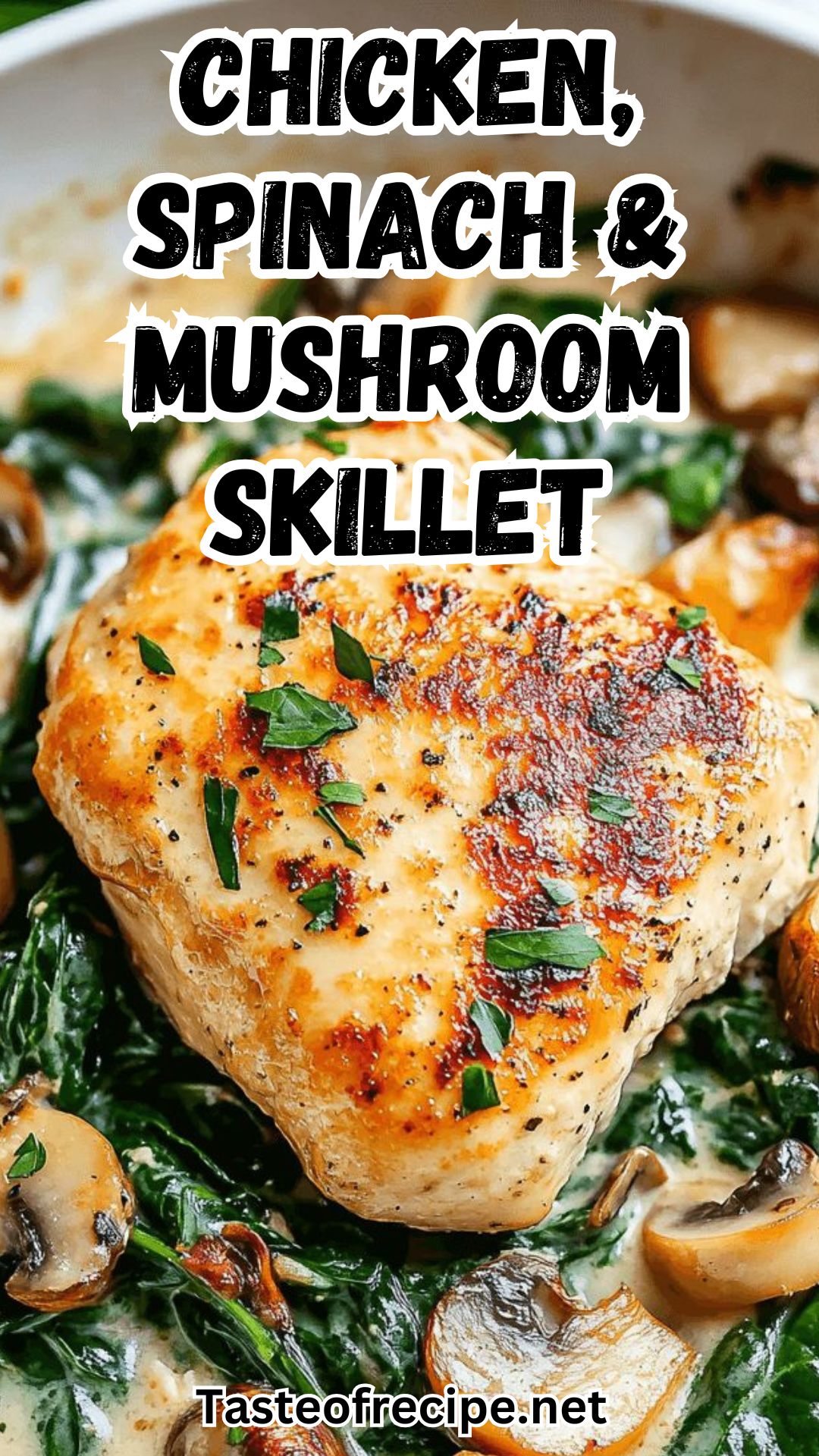 Chicken, Spinach, and Mushroom Skillet Chicken, Spinach, and Mushroom Skillet
