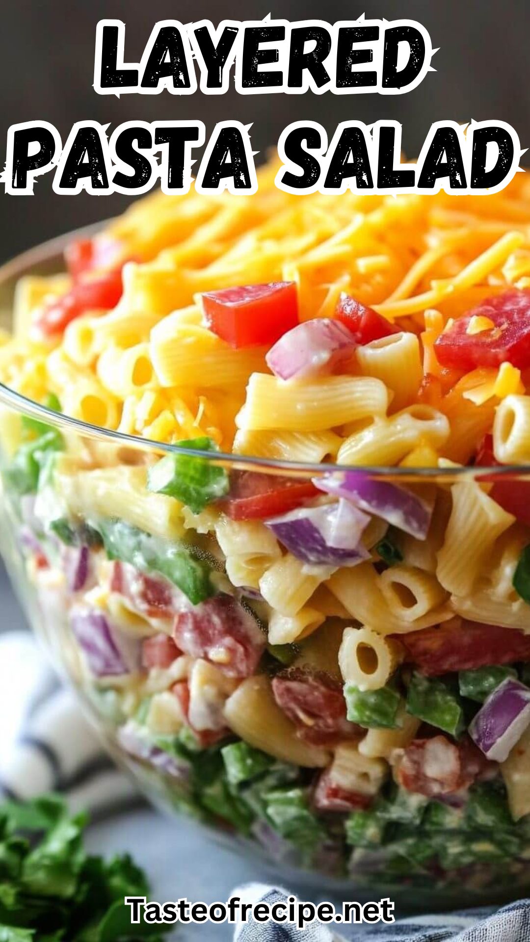 Layered Pasta Salad Layered Pasta Salad