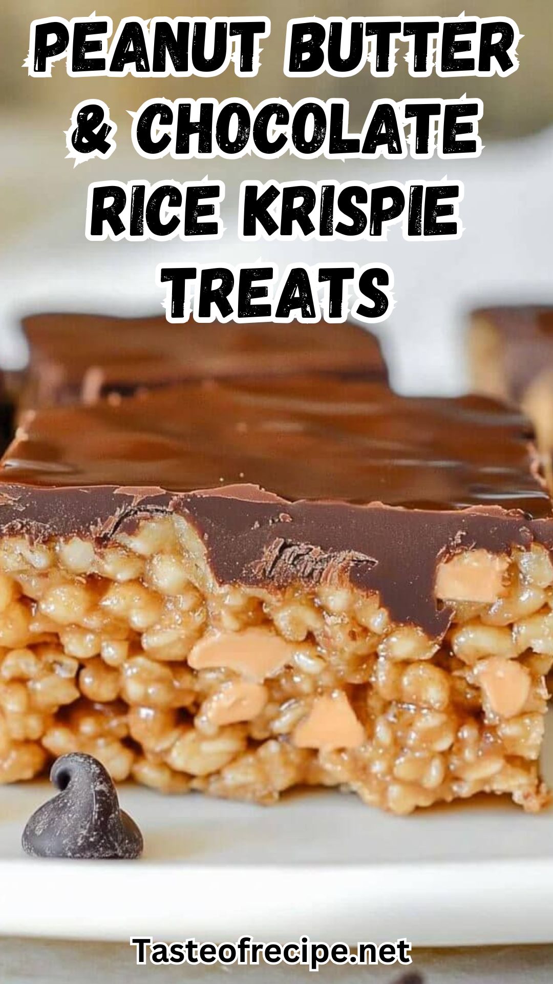 Peanut Butter and Chocolate Rice Krispie Treats Peanut Butter and Chocolate Rice Krispie Treats