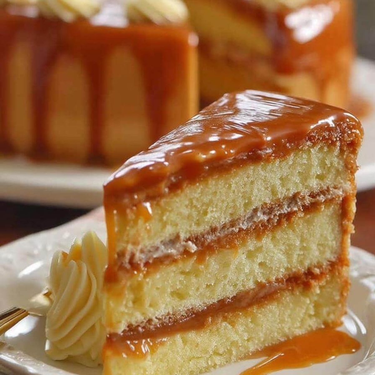 Homemade Caramel Cake