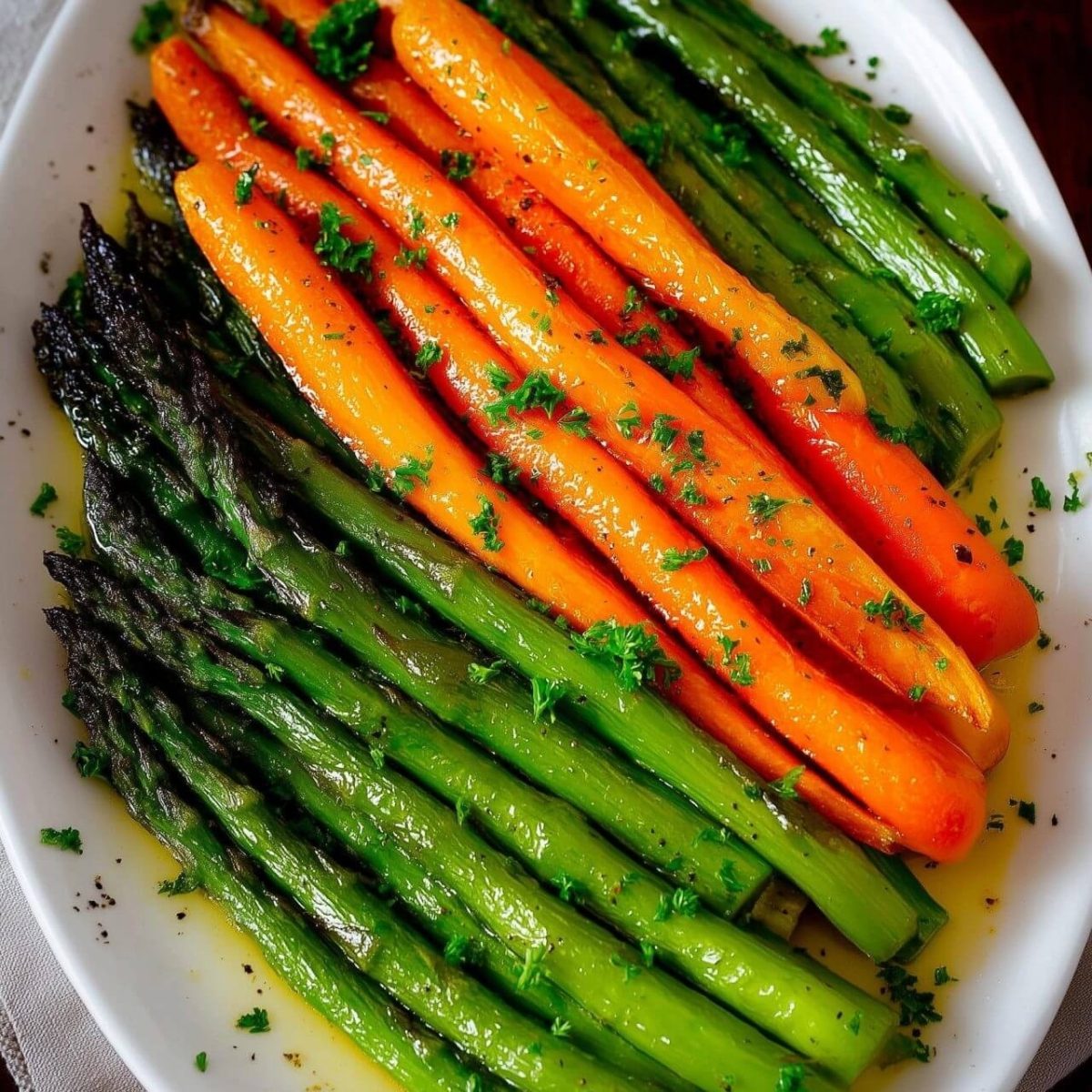 Roasted Asparagus and Carrots