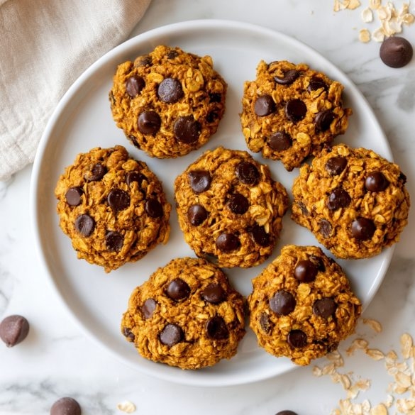 Healthy Pumpkin Oat Cookies