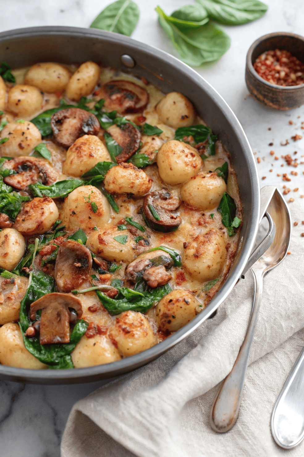 Creamy Spinach and Mushroom Gnocchi 10 Creamy Spinach and Mushroom Gnocchi