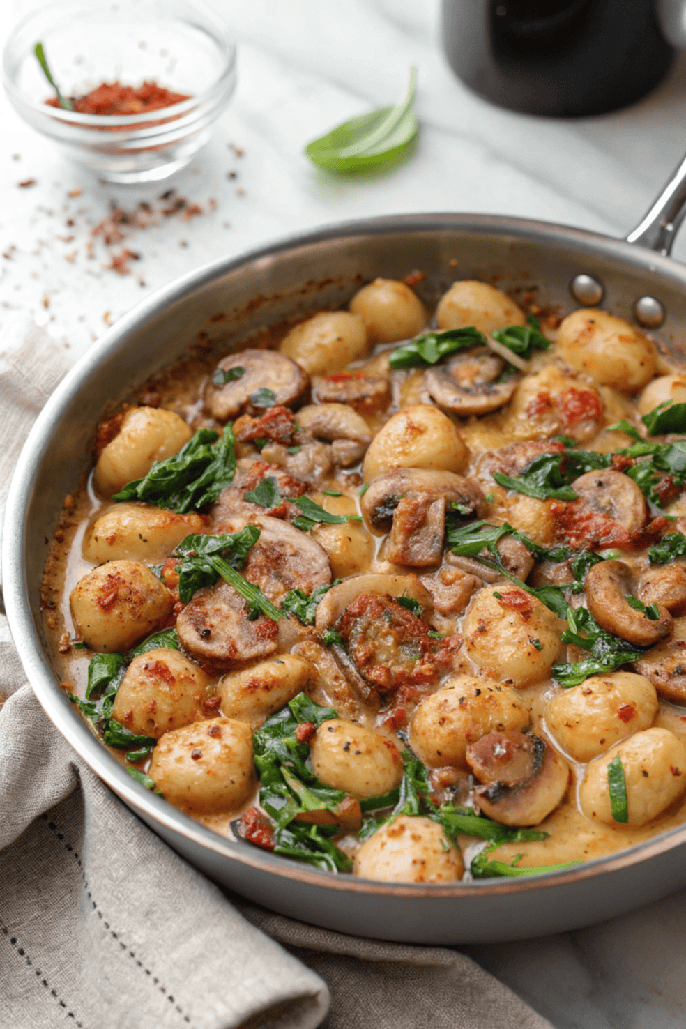 Creamy Spinach and Mushroom Gnocchi 10 Creamy Spinach and Mushroom Gnocchi