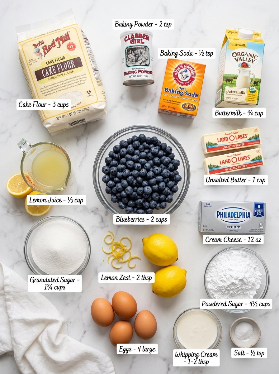 Lemon Blueberry Cake 8 Lemon Blueberry Cake