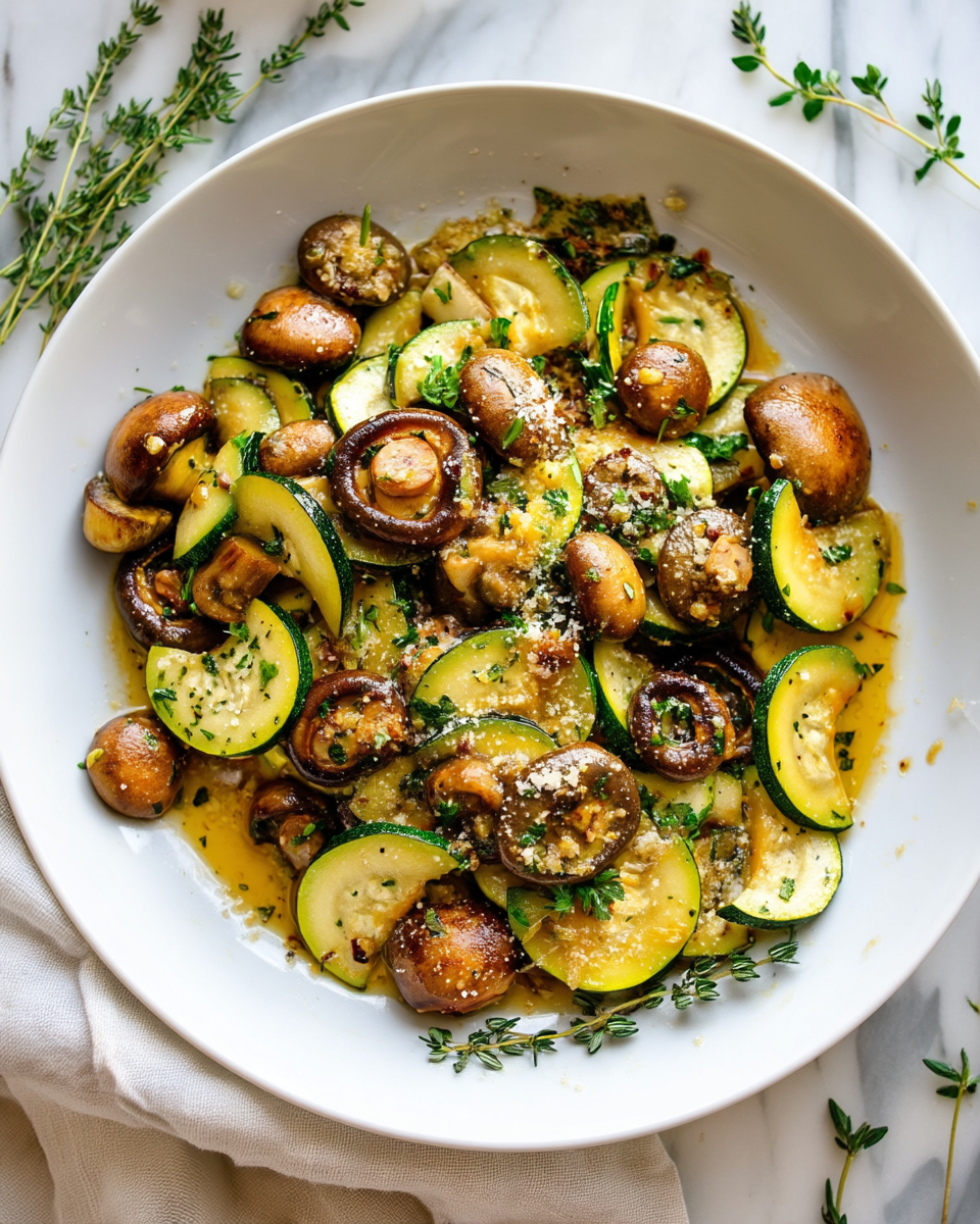 Skillet Zucchini and Mushrooms 12 Skillet Zucchini and Mushrooms