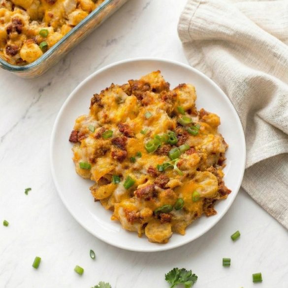 CHICKEN BACON RANCH CASSEROLE WITH POTATOES