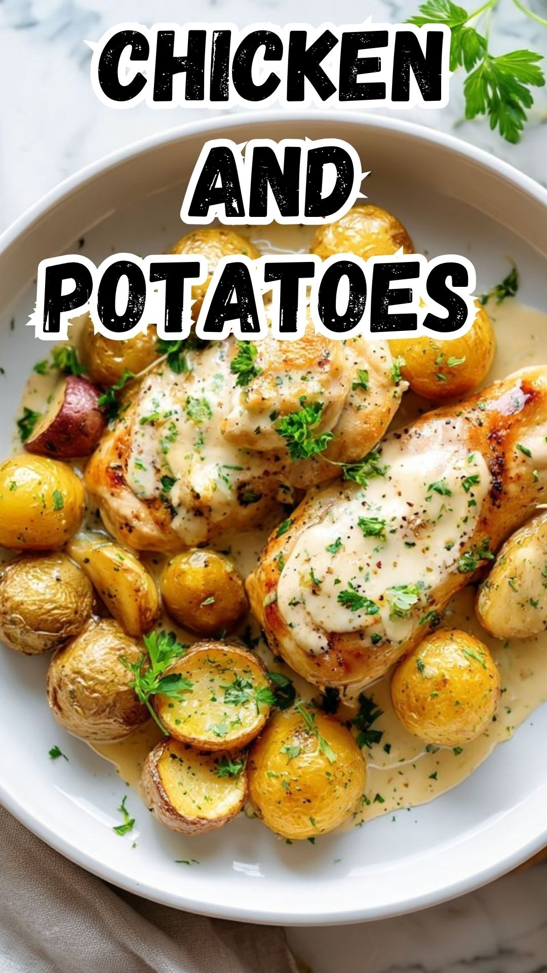 Chicken and Potatoes with Dijon Cream Sauce Chicken and Potatoes with Dijon Cream Sauce