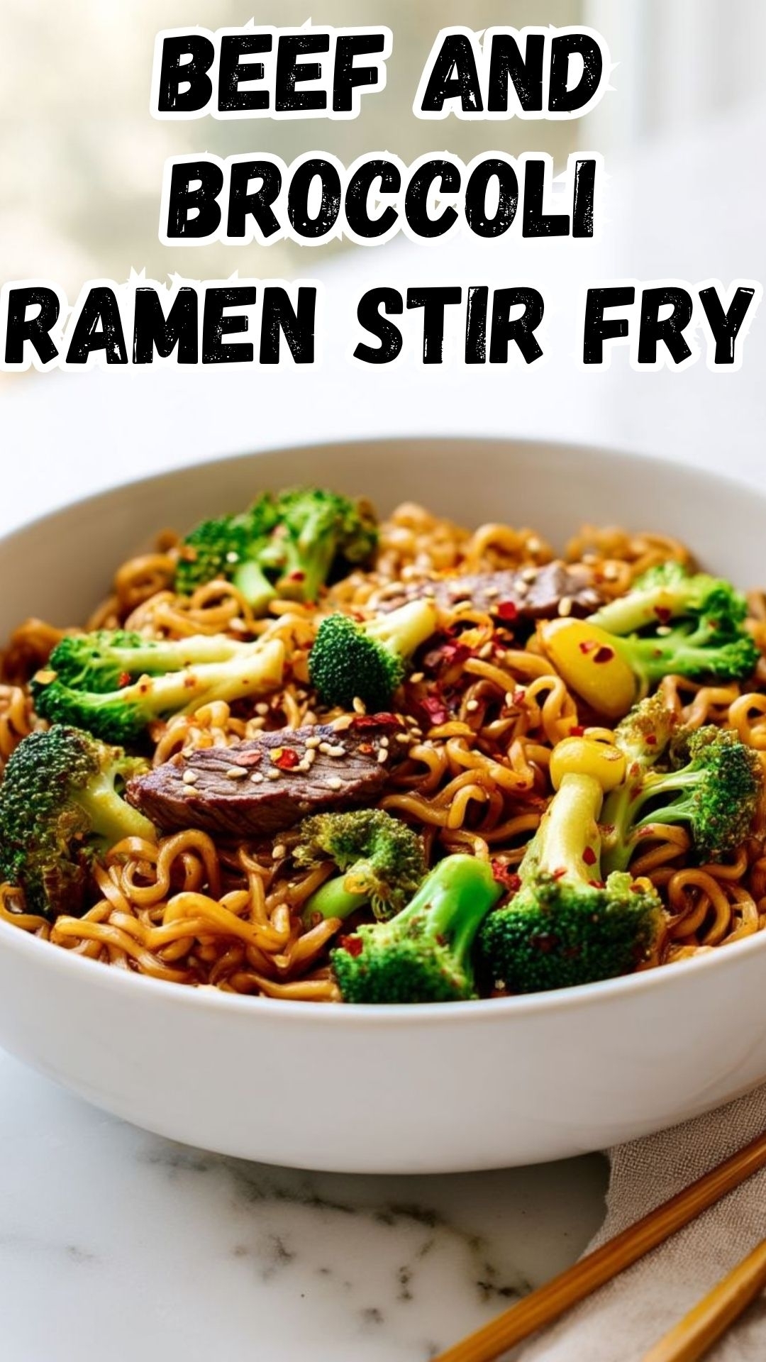 Beef and Broccoli Ramen Stir Fry Beef and Broccoli Ramen Stir Fry