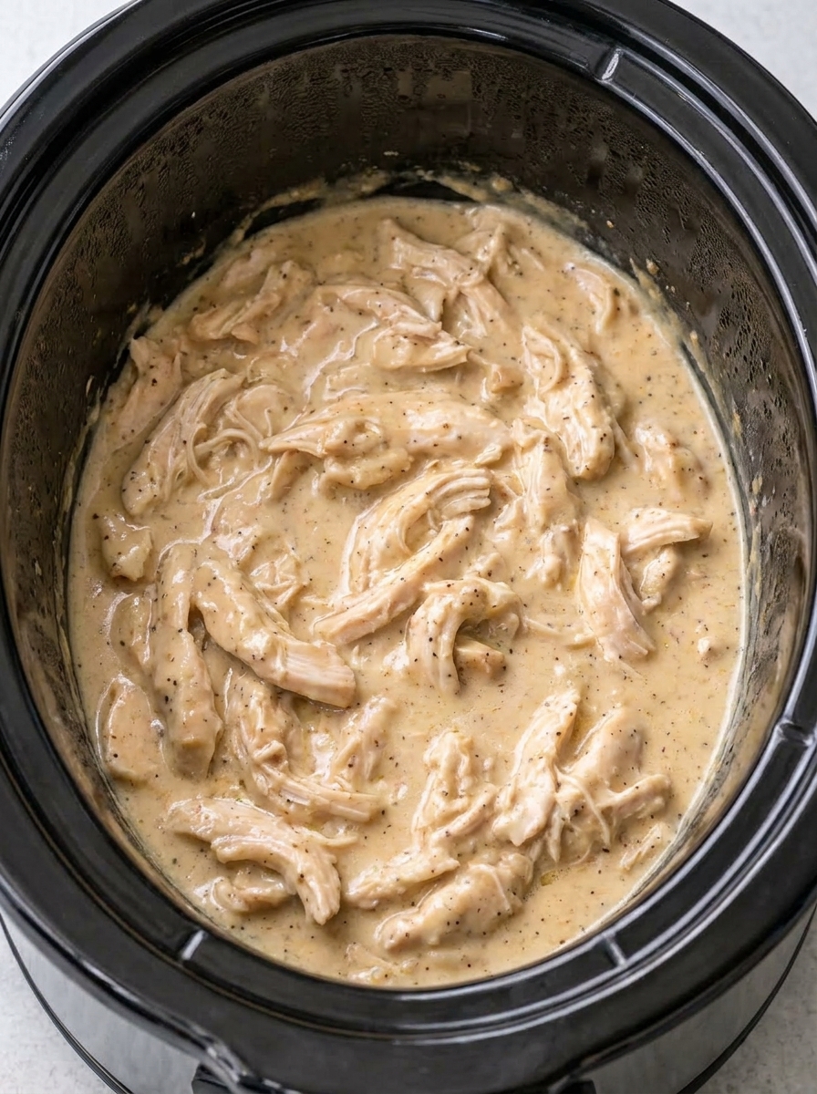 5-Ingredient Slow Cooker Retro Cream Chicken 5 5-Ingredient Slow Cooker Retro Cream Chicken