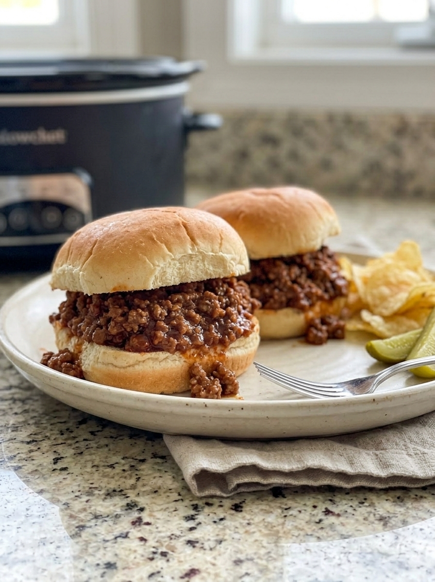 Slow Cooker 5-Ingredient Amish Beef Sloppy Joes 7 Slow Cooker 5-Ingredient Amish Beef Sloppy Joes