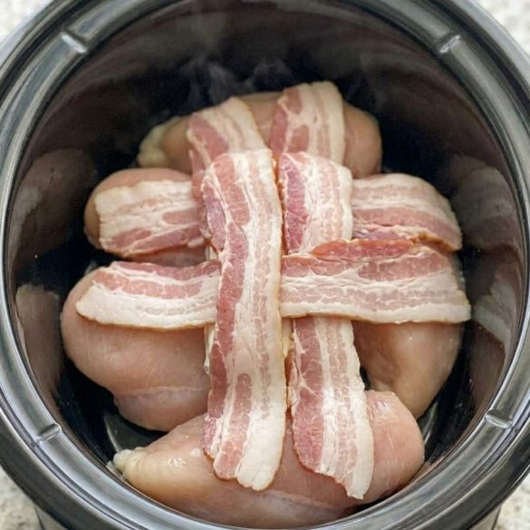 Slow Cooker Amish Bacon Chicken Pasta