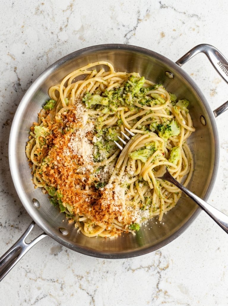 garlic broccoli olive oil pasta