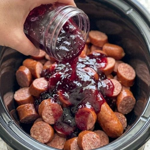Slow Cooker 3-Ingredient Amish Kielbasa Bites 8 Slow Cooker 3-Ingredient Amish Kielbasa Bites