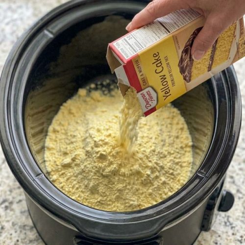 5-Ingredient Slow Cooker Lemon Lush with Yellow Cake Mix 10 5-Ingredient Slow Cooker Lemon Lush with Yellow Cake Mix