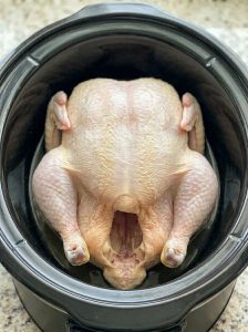 5-Ingredient Slow Cooker Whole Roast Chicken