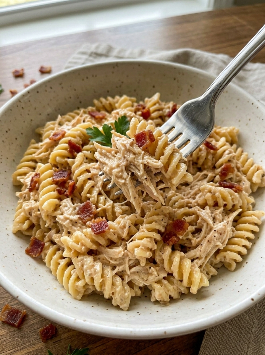 Slow Cooker Amish Bacon Chicken Pasta 7 Slow Cooker Amish Bacon Chicken Pasta