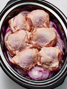 3-Ingredient Slow Cooker Chicken Thighs