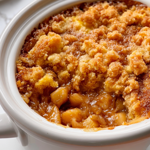 4-Ingredient Slow Cooker Caramel Apple Dump Cake 6 4-Ingredient Slow Cooker Caramel Apple Dump Cake