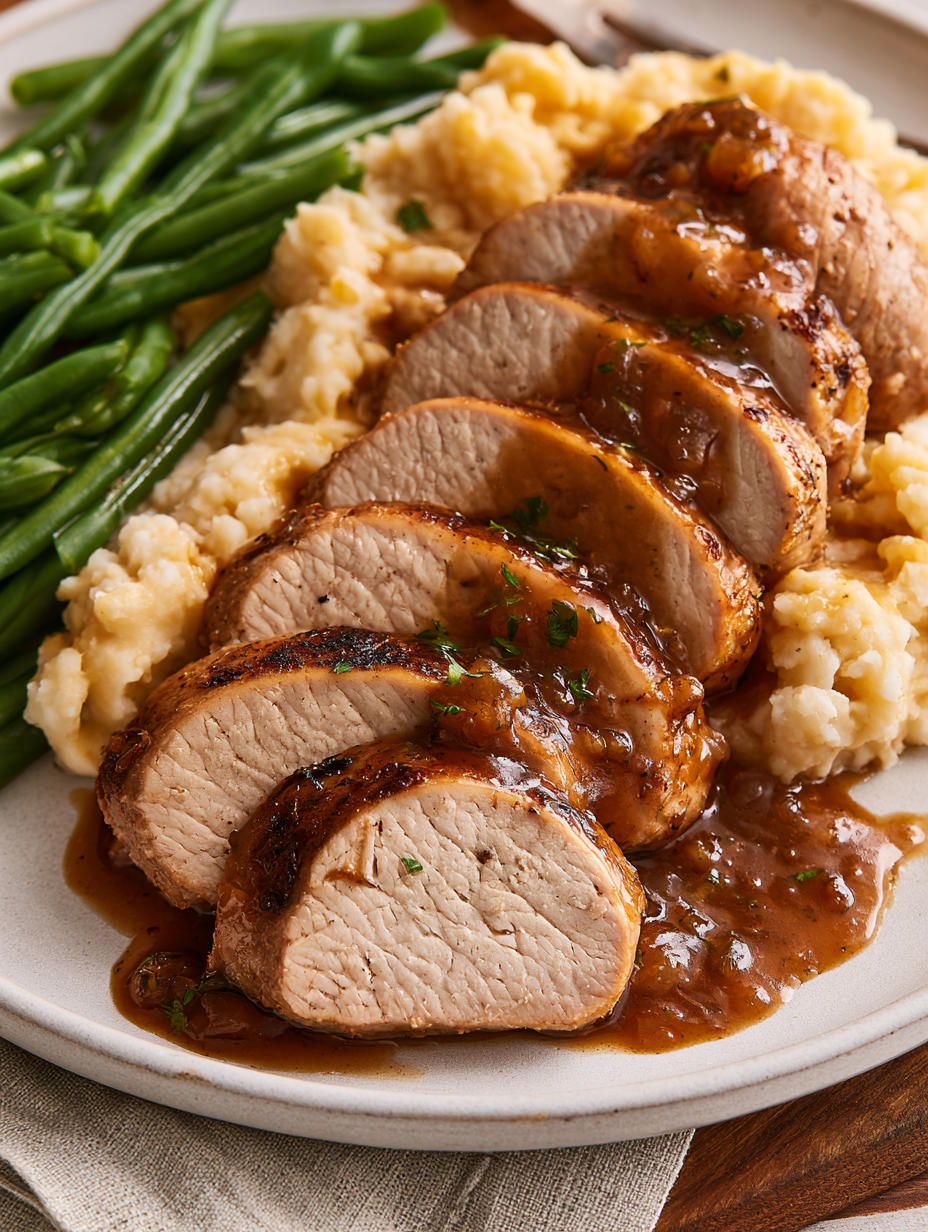 4-Ingredient Slow Cooker Savory Pork Tenderloin 5 4-Ingredient Slow Cooker Savory Pork Tenderloin
