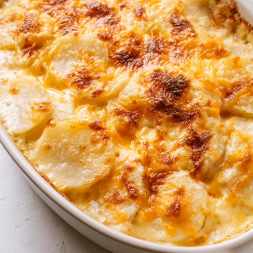 5-Ingredient Slow Cooker Layered Cheesy Potatoes 6 5-Ingredient Slow Cooker Layered Cheesy Potatoes