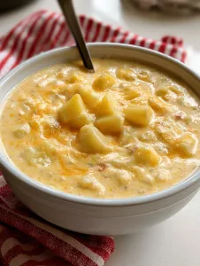 5-Ingredient Slow Cooker Loaded Potato Soup