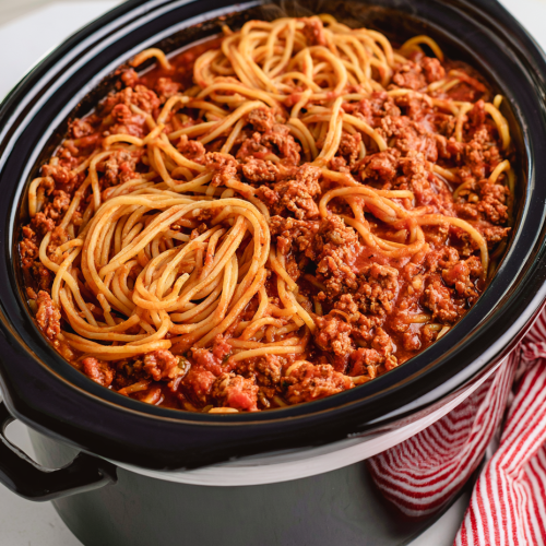 5-Ingredient Slow Cooker One Pot Spaghetti 6 5-Ingredient Slow Cooker One Pot Spaghetti