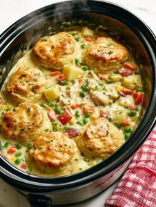 Slow Cooker 5-Ingredient Chicken Pot Pie 7 Oven Baked Crispy Wonton Cups