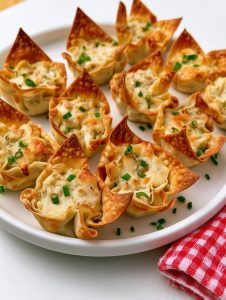Oven Baked Crispy Wonton Cups 8 Slow Cooker Pot of Gold Caramel Dip