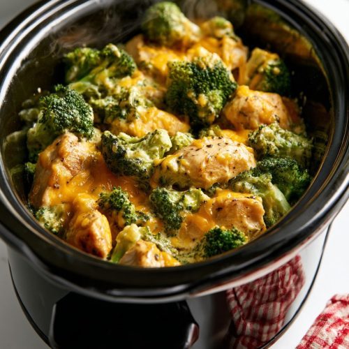 Slow Cooker Cheesy Chicken and Broccoli 6 Slow Cooker Cheesy Chicken and Broccoli