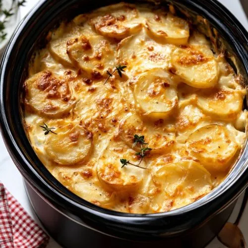 4-Ingredient Slow Cooker Mother’s Day Scalloped Potato Casserole 6 4-Ingredient Slow Cooker Mother’s Day Scalloped Potato Casserole