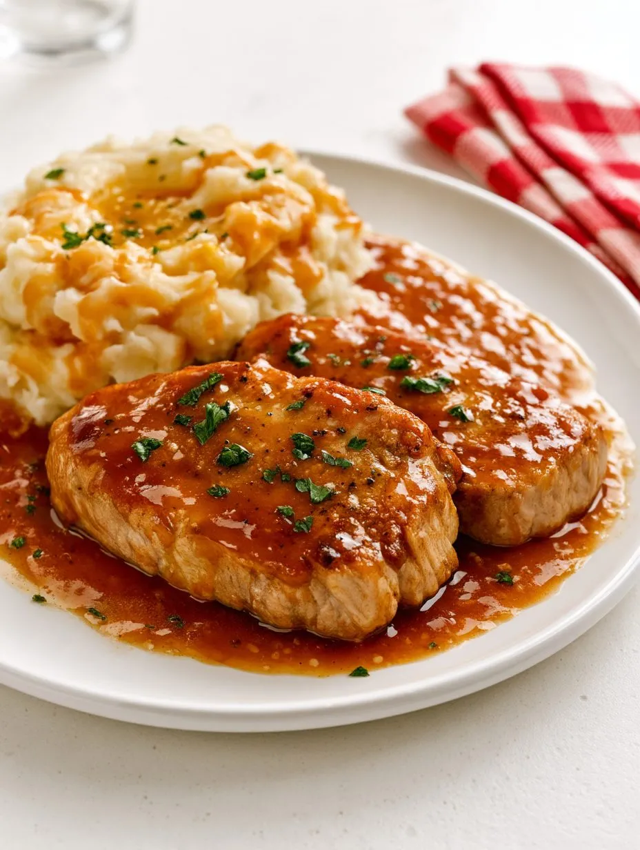 4-Ingredient Slow Cooker Boneless Pork Chops 5 4-Ingredient Slow Cooker Boneless Pork Chops