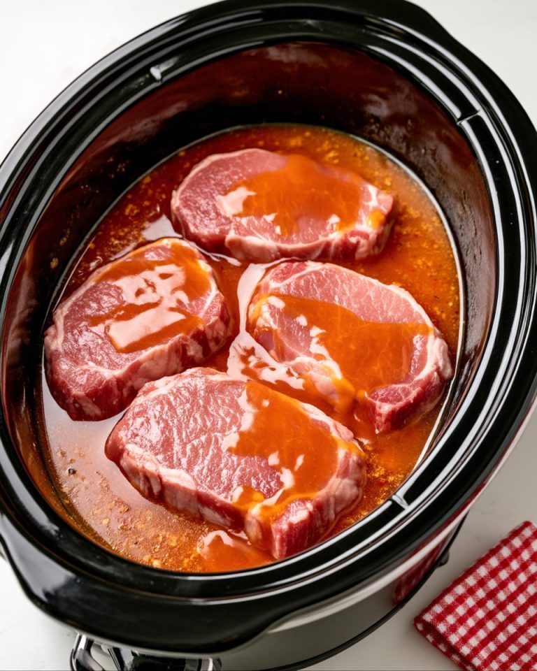 4-Ingredient Slow Cooker Boneless Pork Chops
