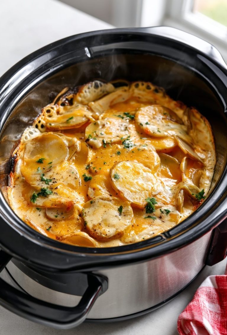 4-Ingredient Slow Cooker Potato Casserole