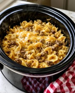 Slow Cooker Amish Ground Beef Noodle Casserole 15 Crab and Shrimp Casserole