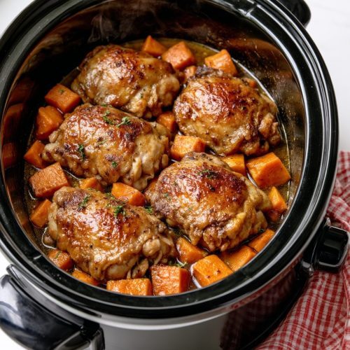 Slow Cooker 4-Ingredient Amish Chicken and Sweet Potatoes 6 Slow Cooker 4-Ingredient Amish Chicken and Sweet Potatoes