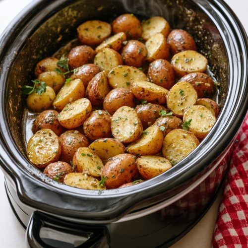 Slow Cooker Glazed Herb Baby Potatoes 6 Slow Cooker Glazed Herb Baby Potatoes