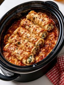 4-Ingredient Slow Cooker Manicotti