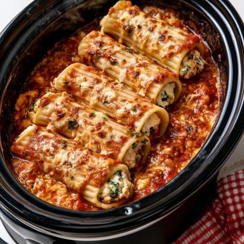 4-Ingredient Slow Cooker Manicotti 6 4-Ingredient Slow Cooker Manicotti