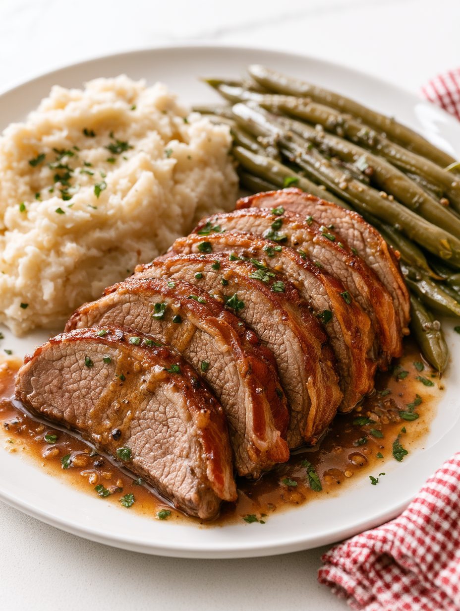 Slow Cooker Bacon Wrapped Sirloin Roast 5 Slow Cooker Bacon Wrapped Sirloin Roast