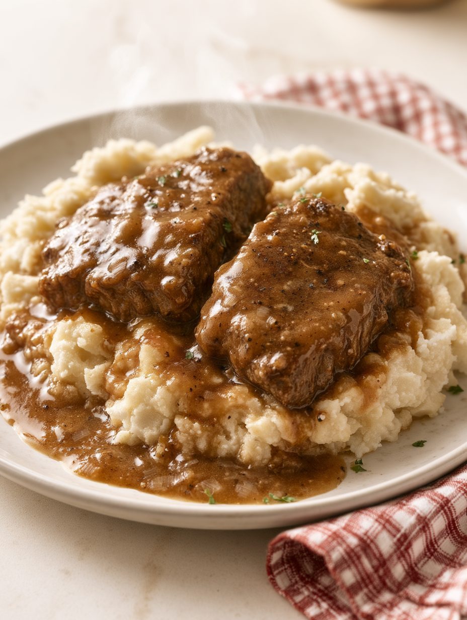 4-Ingredient Slow Cooker Beef Cubed Steaks 5 4-Ingredient Slow Cooker Beef Cubed Steaks