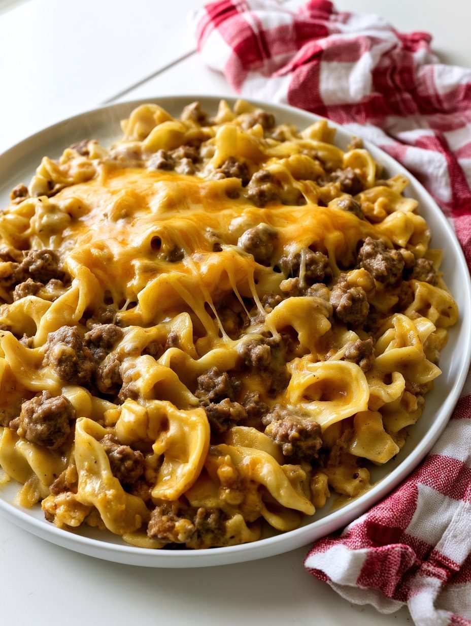 Slow Cooker Amish Ground Beef Noodle Casserole 5 Slow Cooker Amish Ground Beef Noodle Casserole