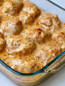 Oven Baked 3-Ingredient Creamy Chicken