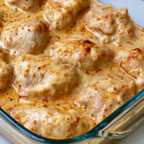 Oven Baked 3-Ingredient Creamy Chicken 6 Oven Baked 3-Ingredient Creamy Chicken