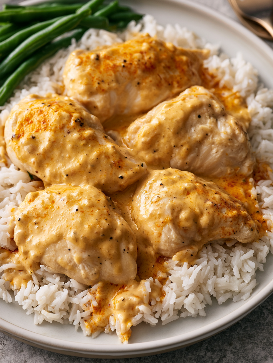 Oven Baked 3-Ingredient Creamy Chicken 5 Oven Baked 3-Ingredient Creamy Chicken