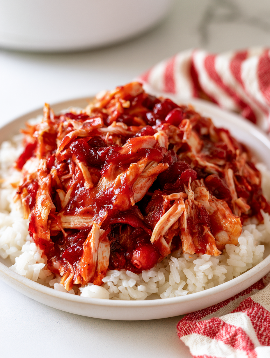 Slow Cooker 3-Ingredient Cranberry Chicken 5 Slow Cooker 3-Ingredient Cranberry Chicken