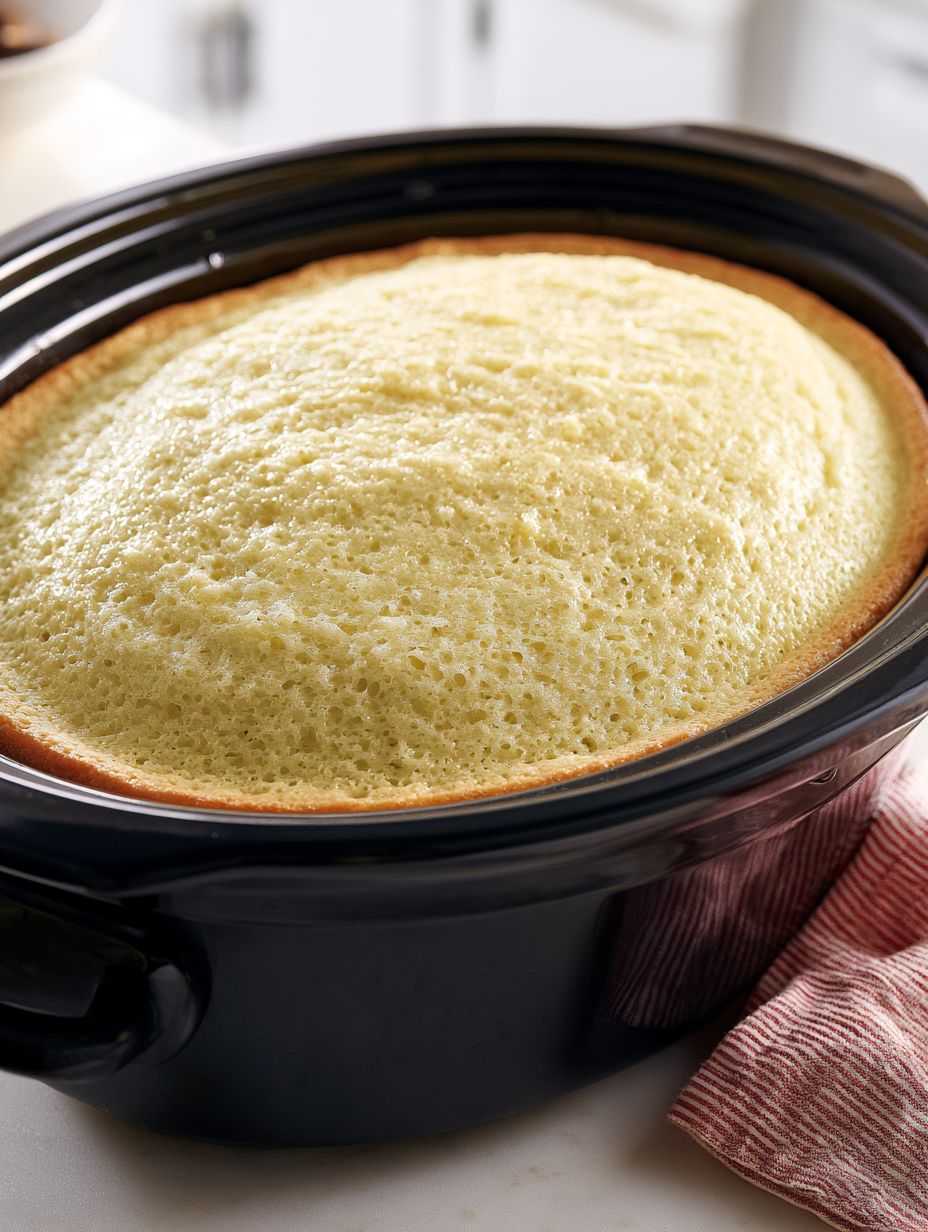 Slow Cooker 4-Ingredient Key Lime Cake 5 Slow Cooker 4-Ingredient Key Lime Cake