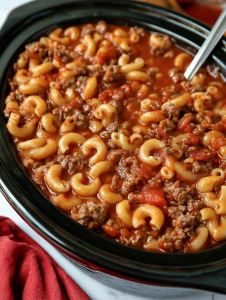Slow Cooker 4-Ingredient Poor Man Goulash