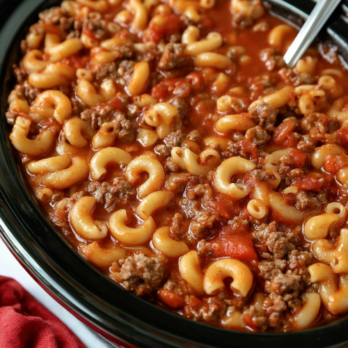 Slow Cooker 4-Ingredient Poor Man Goulash 4 Slow Cooker 4-Ingredient Poor Man Goulash