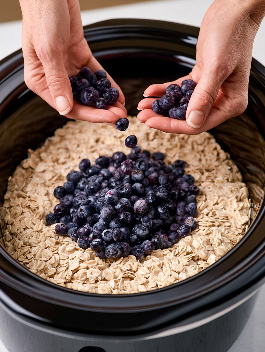 Slow Cooker Amish Blueberry Oatmeal 5 Slow Cooker Amish Blueberry Oatmeal